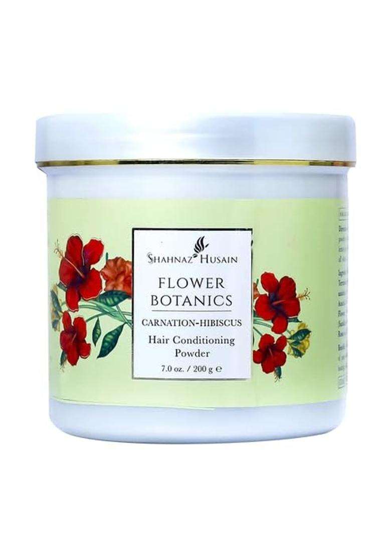 Shahnaz Herbals Flower Botanics Carnation- Hibiscus Hair Powder 200g - Indya