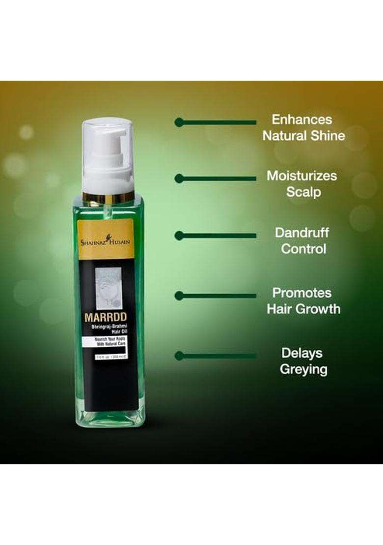 Shahnaz Herbals Marrdd Bhringraj-Brahmi Hair Oil 200 ml - Indya