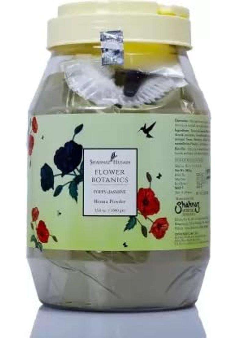 Shahnaz Herbals Flower Botanics 1000 g | Poppy-Jasmine Henna Powder - Indya