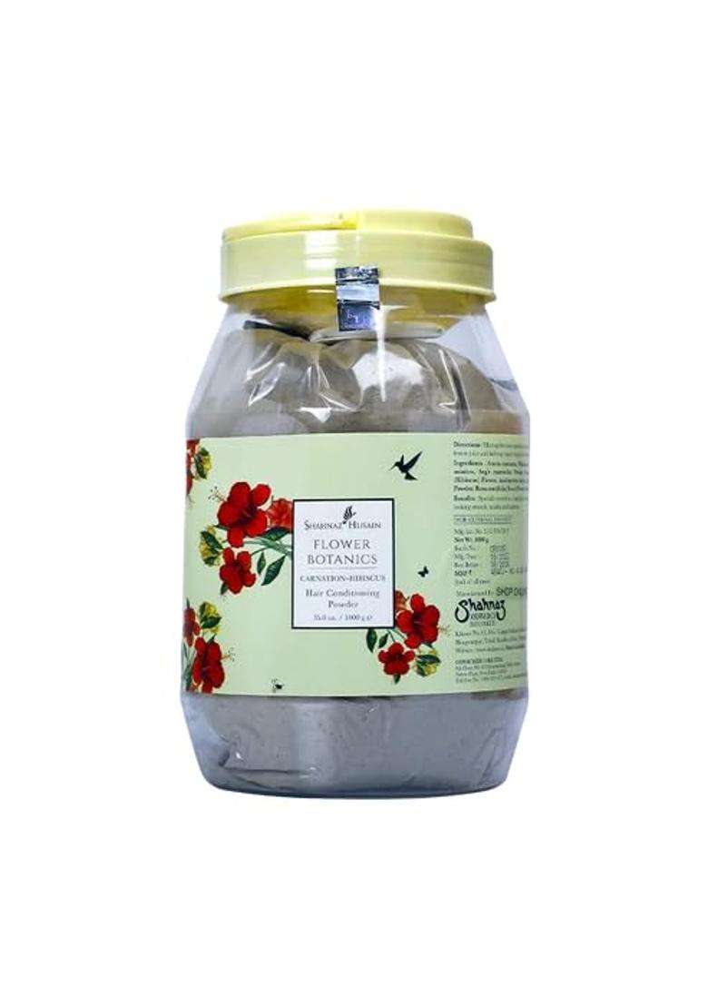 Shahnaz Herbals Flower Botanics Carnation- Hibiscus Hair Powder 1000g - Indya