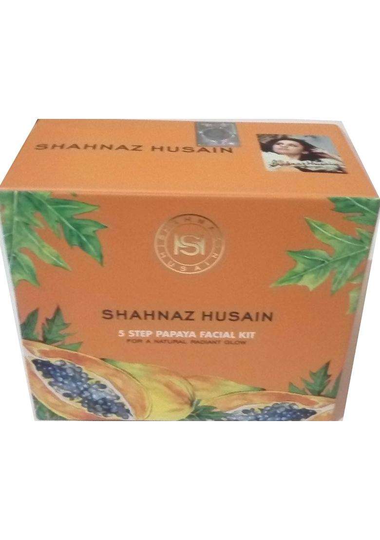 Shahnaz Herbals 5 Step Facial Kit for Glowing & Rejuvenated Skin, Herbal Skincare Treatment, 50g (50 g, papaya + anti tan + fairy one) (Pack of 3) - Indya