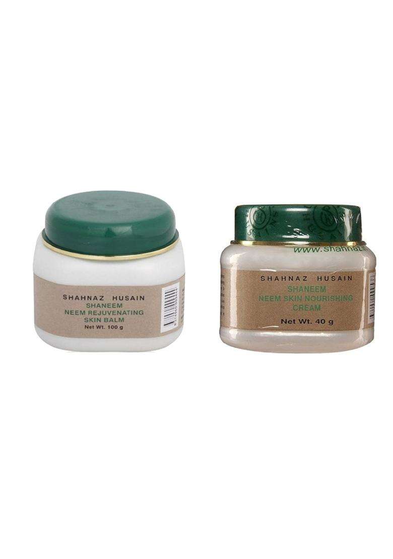 Shahnaz Herbals Neem facial kit (1 Neem Nourishing Cream Plus 40 g & 1 Rejuvenating Skin Balm Plus 100 g) (Pack of 2) - Indya