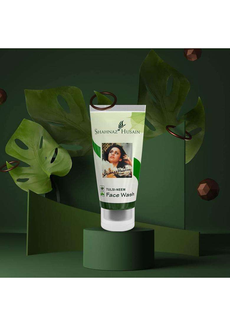 Shahnaz Herbals 5 Step Facial Kit for Glowing & Rejuvenated Skin, Herbal Skincare Treatment, 50g (50 g, Fruit + Flower + tulsi neem face wash) (Pack - Indya
