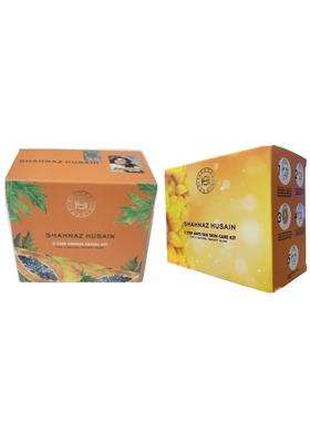 Shahnaz Herbals 5 Step Papaya Facial Kit with 5 Step Anti-Tan Skin Care