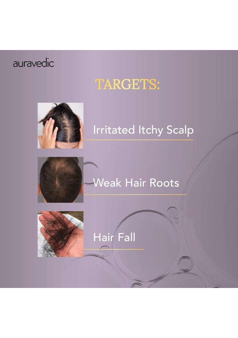 Auravedic Onion Hair Oil Scalp Relief Ayurvedic Hair Oil with Tea Tree Oil 100 ml Amla for Men and Women Paraben Free | Authentic Traditional Formula - Indya