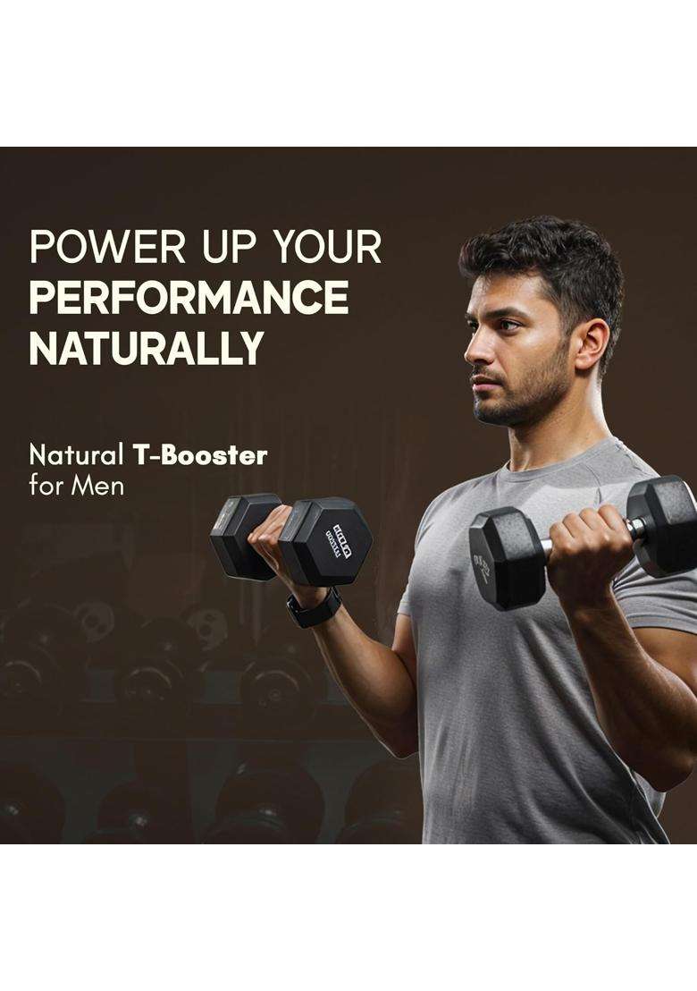 Rasayanam Testoboost (500mg) (Pack of 2) | Authentic Ayurvedic Formula | 3-in-1 T-Level Supplement for Men with Shilajit, Ashwagandha & Safed Musli - Indya