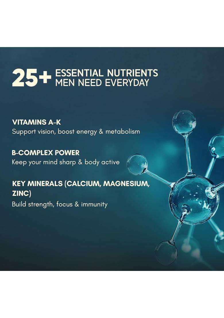 Rasayanam Multivitamin for Men 120 Tablets (Pack of 2) | Authentic Ayurvedic Formula | 52 Ingredients with 100% RDA of Vitamins & Minerals - Indya