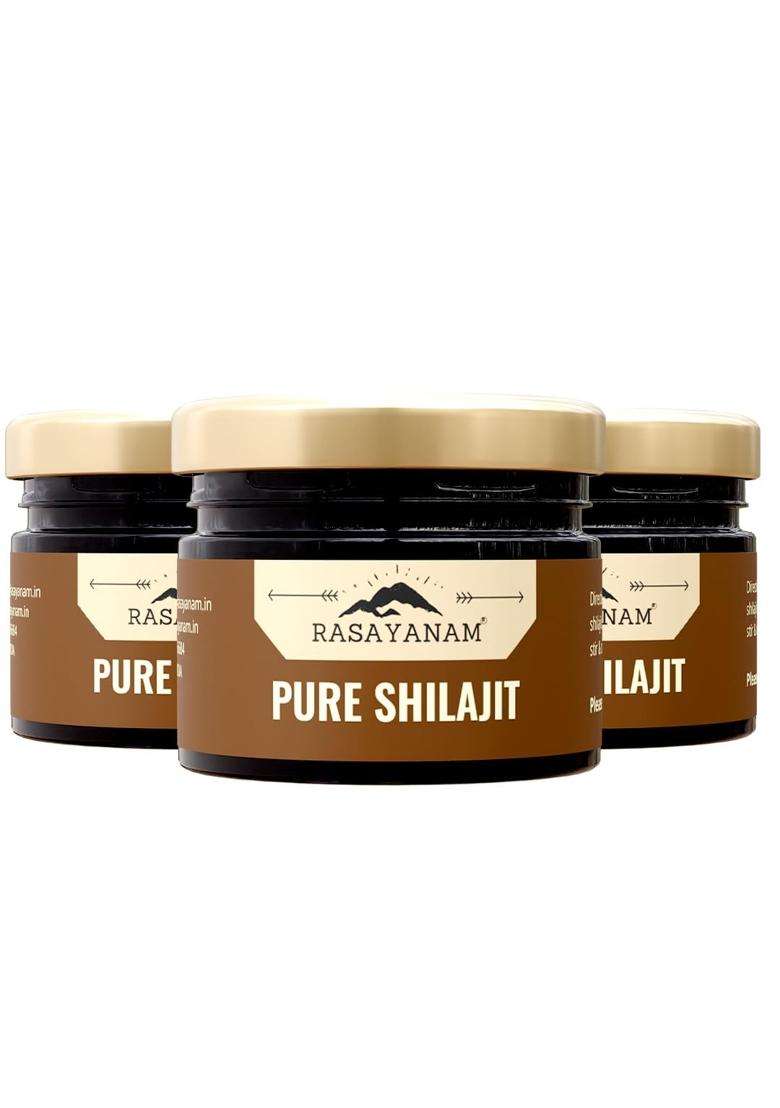Rasayanam Pure Himalayan Shilajit Resin 60 g | Authentic Ayurvedic Formula | Highly Purified with 75% Fulvic Acid & 80+ Trace Minerals - Indya