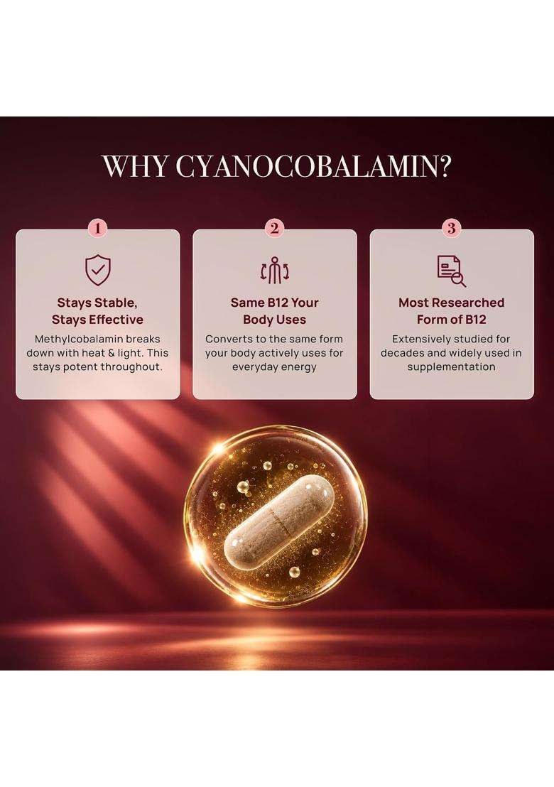 Rasayanam Plant-Based Vitamin B12 120 Veg Capsules | Authentic Ayurvedic Formula | 100% Vegan Vitamin B12 - Indya