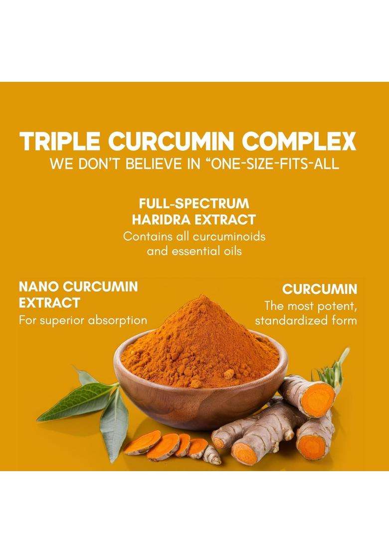 Rasayanam Curcumin 1600mg (Pack of 2) | Authentic Ayurvedic Formula | (120 Capsules) | Extra-Pure Nano Curcumin Capsules with 95% Curcuminoids - Indya