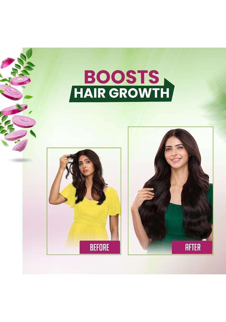 Kesh King Organic Onion Oil With Curry Leaves Reduces Hair Fall Upto 98% and Boosts Hair Growth 100 ml | Non-Sticky Formula | Fragrance of Flowers - Indya