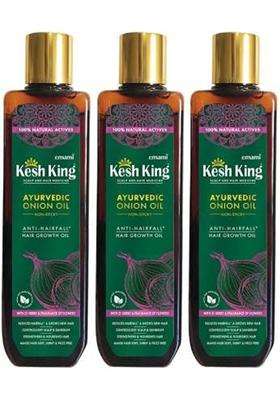 Kesh King Ayurvedic Onion Oil 300 ml Non Sticky Anti Hair Fall Hair Growth Oil | Authentic Traditional Formula