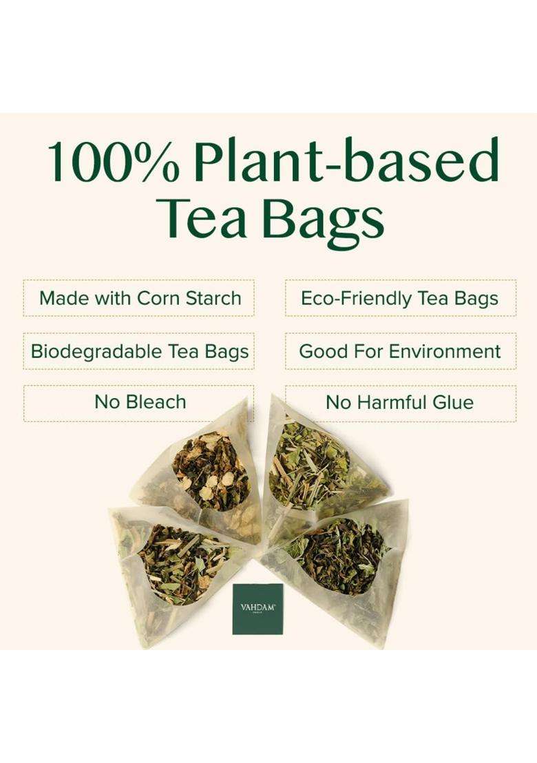 Vahdam Vedic Kadha Infusion Bags (15 Count) | Caffeine Free, Non-GMO, Gluten-Free | Botanical Tisane | Earthy & Savory | Direct from Source - Indya