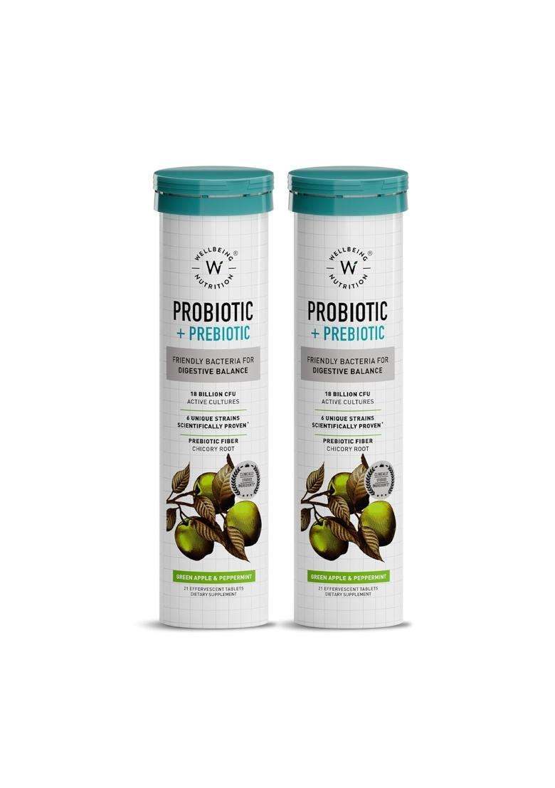 Wellbeing Nutrition Daily Probiotics + Prebiotics | Improve Metabolism, Acidity Relief, Digestion & Gut Health - Indya