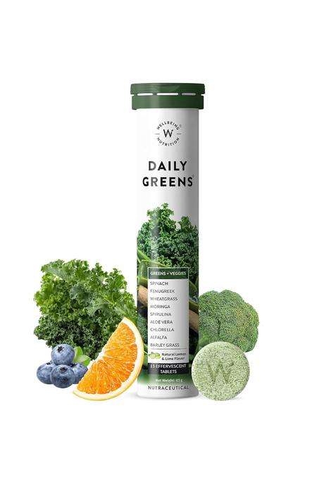 Wellbeing Nutrition Daily Greens (15 Effervescent Tablets)