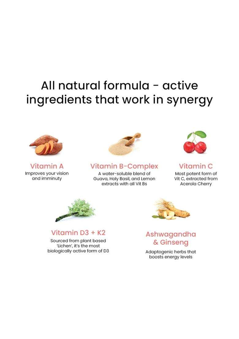 Wellbeing Nutrition Melts Plant Based Multivitamin for Men & Women for Increased Energy & Immunity - Indya