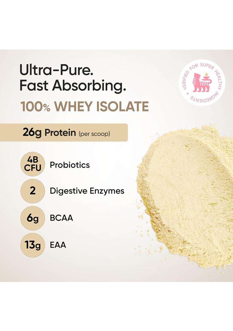 Wellbeing Nutrition Clean Whey Protein Isolate 1kg Bourbon Vanilla - Indya