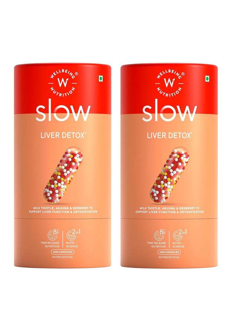 Wellbeing Nutrition Liver Detox Supplement 60 Capsules (Pack of 2) - Indya