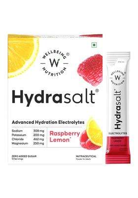 Wellbeing Nutrition HydraSalt Electrolyte Drink with Zero Added Sugar 90g (Pack of 15)
