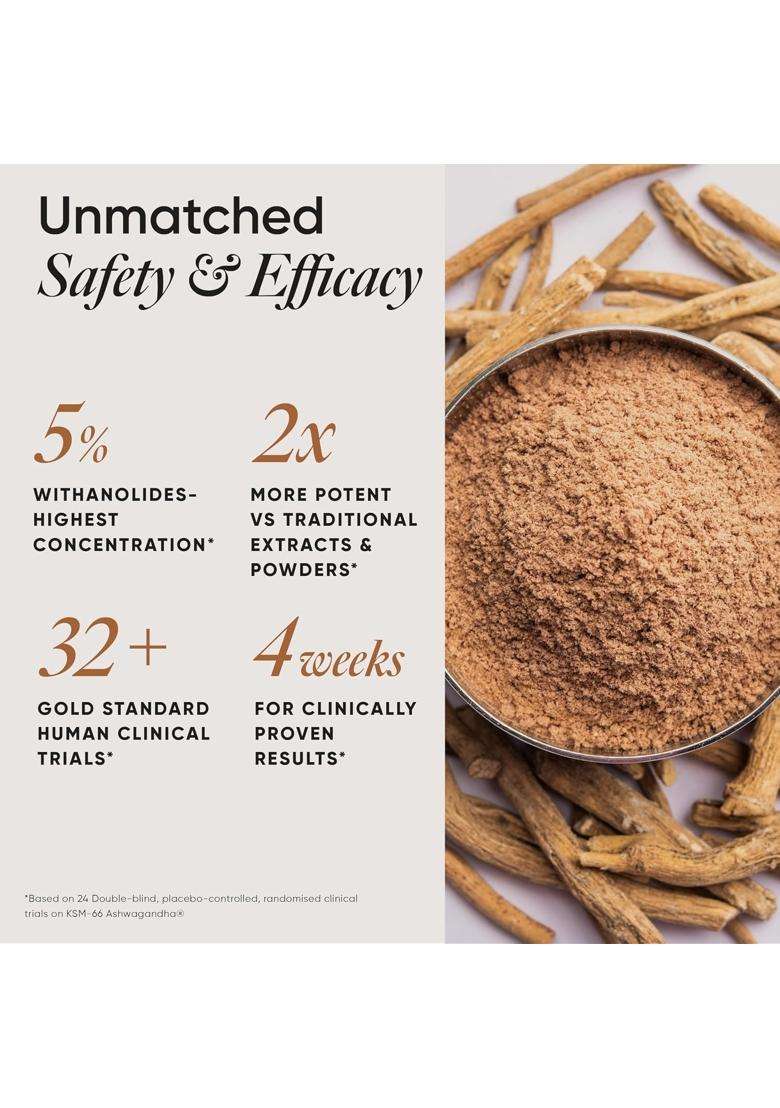 Wellbeing Nutrition Melts Pure Ashwagandha | Clinically Proven Organic KSM-66 Ashwagandha Natural Stress & Anxiety Relief | Extra Strength - Indya