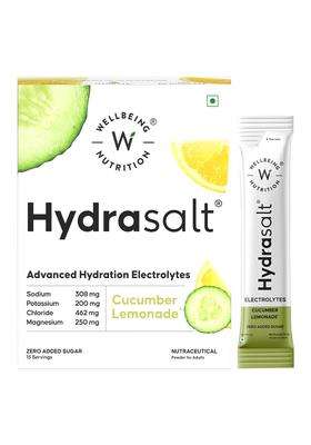 Wellbeing Nutrition HydraSalt Electrolyte Drink With Zero Added Sugar 90 g (Pack of 15)