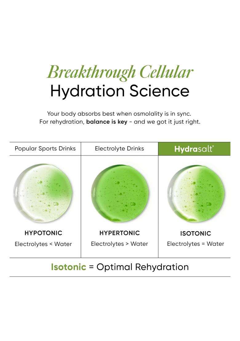Wellbeing Nutrition HydraSalt Electrolyte Drink With Zero Added Sugar 90 g (Pack of 15) - Indya