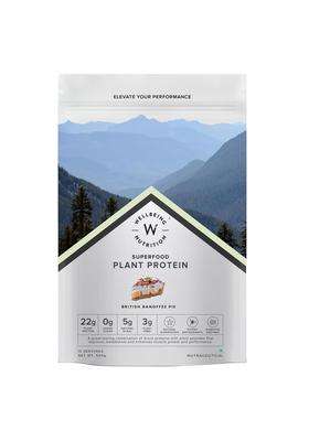Wellbeing Nutrition Organic Vegan Plant Protein Isolate Powder 22g | Easy to Digest, British Banoffee Pie, 500 g