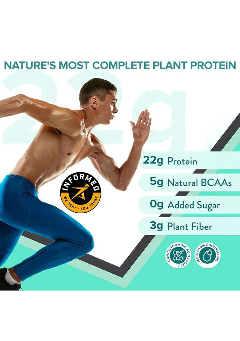 Wellbeing Nutrition Organic Vegan Plant Protein Isolate Powder 22g | Easy to Digest, British Banoffee Pie, 500 g - Indya