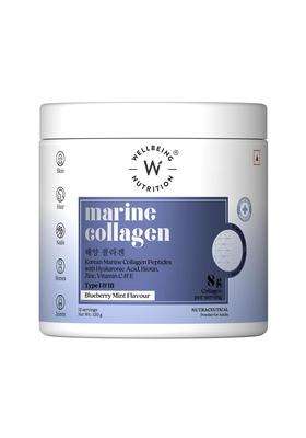 Wellbeing Nutrition Pure Korean Marine Collagen Peptides Supplement for Skin, Hair, Nails & Joints 8 g | Clinically Proven