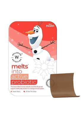 Wellbeing Nutrition Disney Melts Probiotics & Prebiotics for Kids | 7B CFU, Vitamin C & D3 | Improve Digestion, Immunity & Gut Health