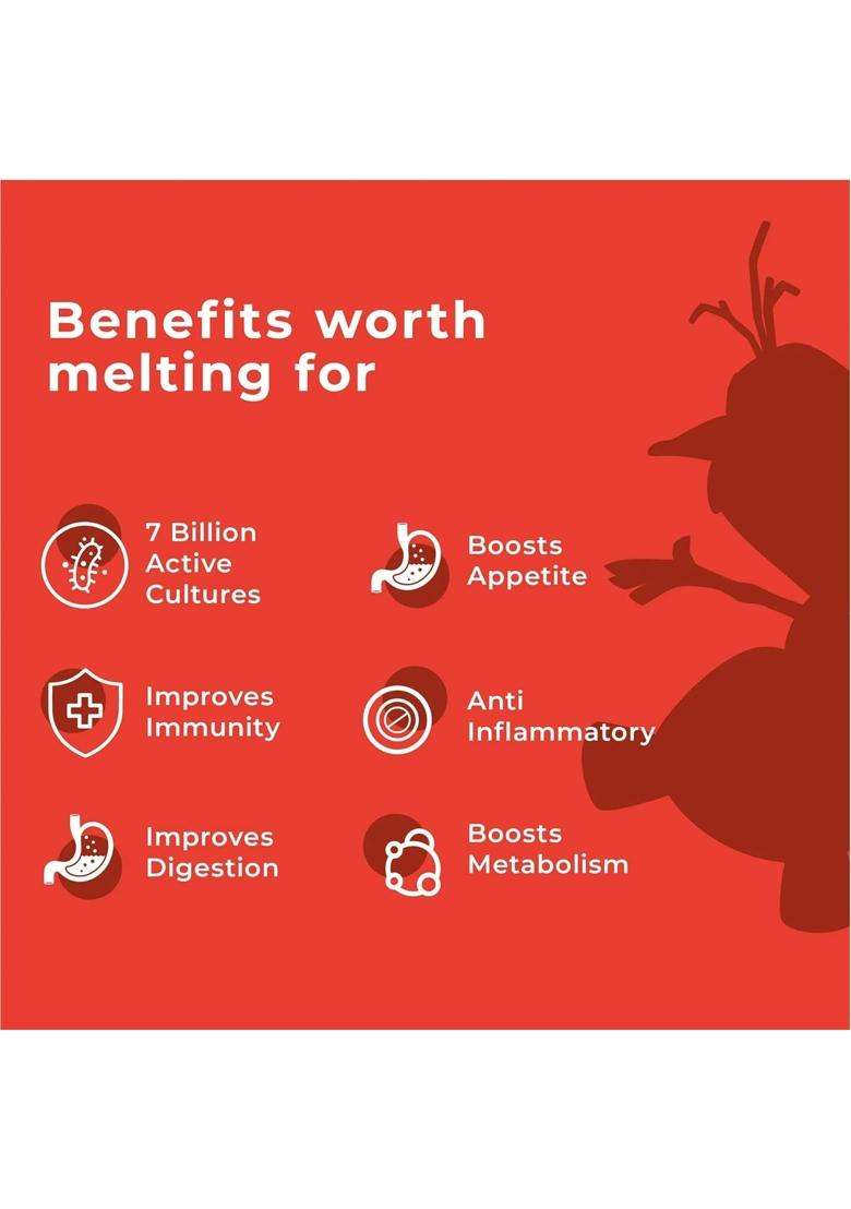 Wellbeing Nutrition Disney Melts Probiotics & Prebiotics for Kids | 7B CFU, Vitamin C & D3 | Improve Digestion, Immunity & Gut Health - Indya