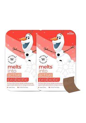 Wellbeing Nutrition Frozen Olaf Melts | Active Probiotics & Prebiotics for Kids (6+) to Improve Digestion, Immunity & Gut Health
