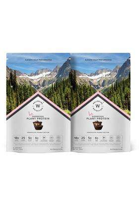 Wellbeing Nutrition Organic Vegan Plant Protein Powder for Women 4g | Chocolate Peanut Butter