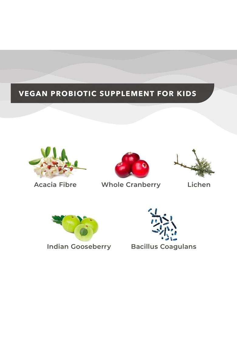 Wellbeing Nutrition Marvel Melts Probiotics & Prebiotics for Kids | 7B CFU, Vitamin C & D3 | Improve Digestion, Immunity & Gut Health - Indya