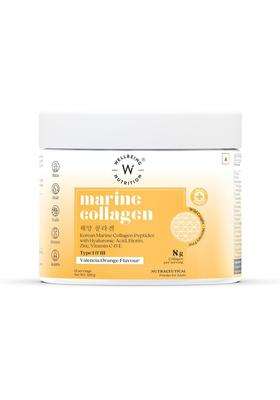 Wellbeing Nutrition Pure Korean Marine Collagen Peptides Supplement for Skin, Hair, Nails & Joints 8 g | Clinically Proven