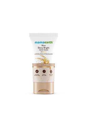 Mamaearth Rice Dewy Bright Face Wash With Rice Water & Niacinamide for Glass Skin 150 ml | For Hydrated & Even skin Tone | Glowing & Brightening