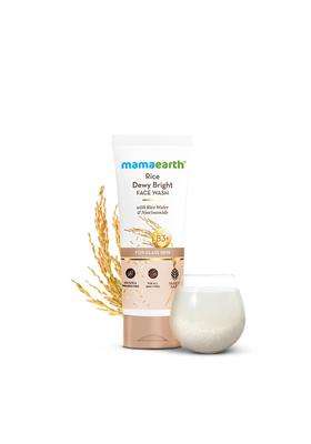 Mamaearth Rice Dewy Bright Face Wash With Rice Water & Niacinamide for Glass Skin 200 ml | For Hydrated & Even Tone | Glowing & Brightening