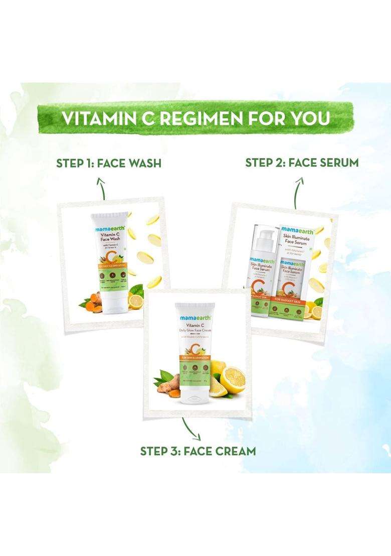 Mamaearth Vitamin C Daily Glow Face Cream With Vitamin C & Turmeric for Skin Illumination 160 g (Pack of 2) - Indya