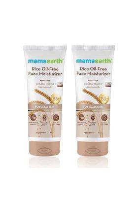 Mamaearth Rice Oil-Free Face Moisturizer for Oily Skin 80 g (Pack of 2) | With Rice Water & Niacinamide for Glass Skin | 24-Hour Hydration