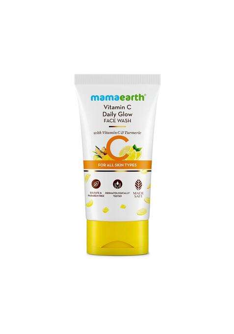 Mamaearth Vitamin C Face Wash with Vitamin C and Turmeric for Skin Illumination 150 ml | Skin Brightening | For Natural Glow | Even Skin Tone