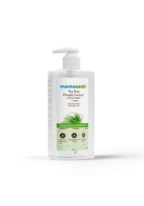 Mamaearth Tea Tree Pimple Control, Anti Acne Face Wash with Salicylic for Oily & Acne-Prone Skin 250 ml | Crafted with Tea Tree & Salicylic Acid