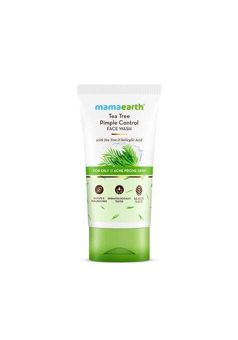 Mamaearth Tea Tree Pimple Control, Anti Acne Face Wash with Tea Tree & Salicylic for Oily & Acne-Prone Skin 150 ml | Controls Oil to Prevent Pimples