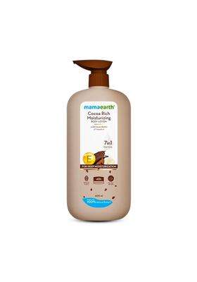 Mamaearth Cocoa Rich Moisturizing Body Lotion with Cocoa Butter & VitaminE for Deep 48H Moisturization 600 ml For Very Dry Skin | 100% Natural Butter
