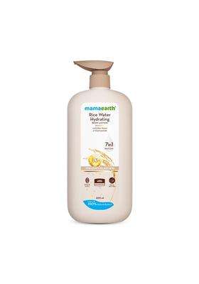 Mamaearth Rice Water Hydrating Body Lotion with Rice Water & Niacinamide for Dewy Glass Skin 600 ml | 48H Moisturization | Nourishes Skin