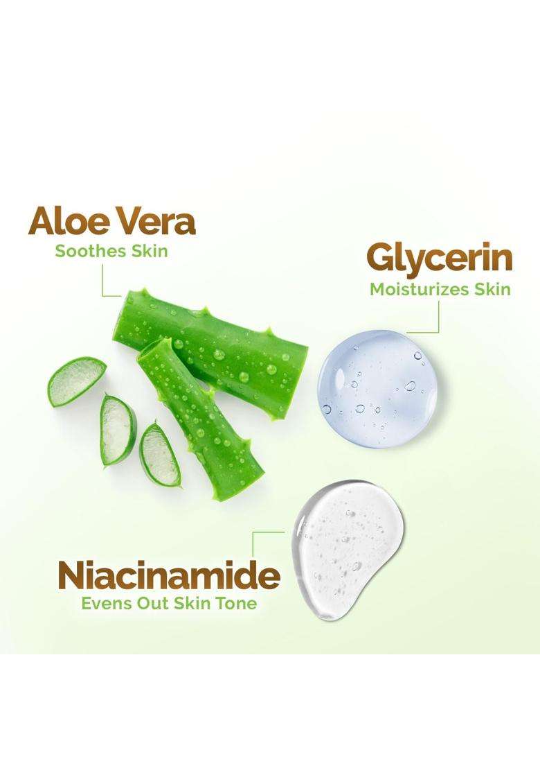 Mamaearth Aloe Vera Moisturizing Body Wash with Aloe Vera & Calming Jasmine Scent For Soft & Soothed Skin 500 ml | Intensely Moisturizes | Gentle - Indya