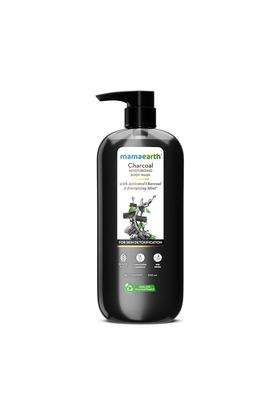 Mamaearth Charcoal Moisturizing Body Wash with Activated Charcoal & Energizing Mint Scent for Skin Detoxification-500 ml | Deeply Cleanses