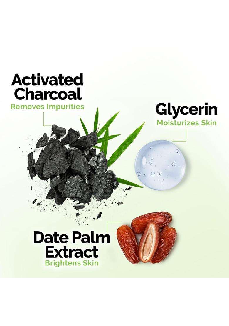 Mamaearth Charcoal Moisturizing Body Wash with Activated Charcoal & Energizing Mint Scent for Skin Detoxification-500 ml | Deeply Cleanses - Indya