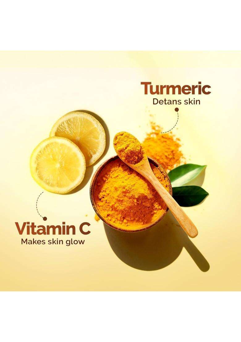 Mamaearth Vitamin C Daily Glow Sunscreen with Vitamin C & Turmeric for Toxin free Sun Protection 125g | SPF 50 & PA++++ | Vitamin C for Glow - Indya