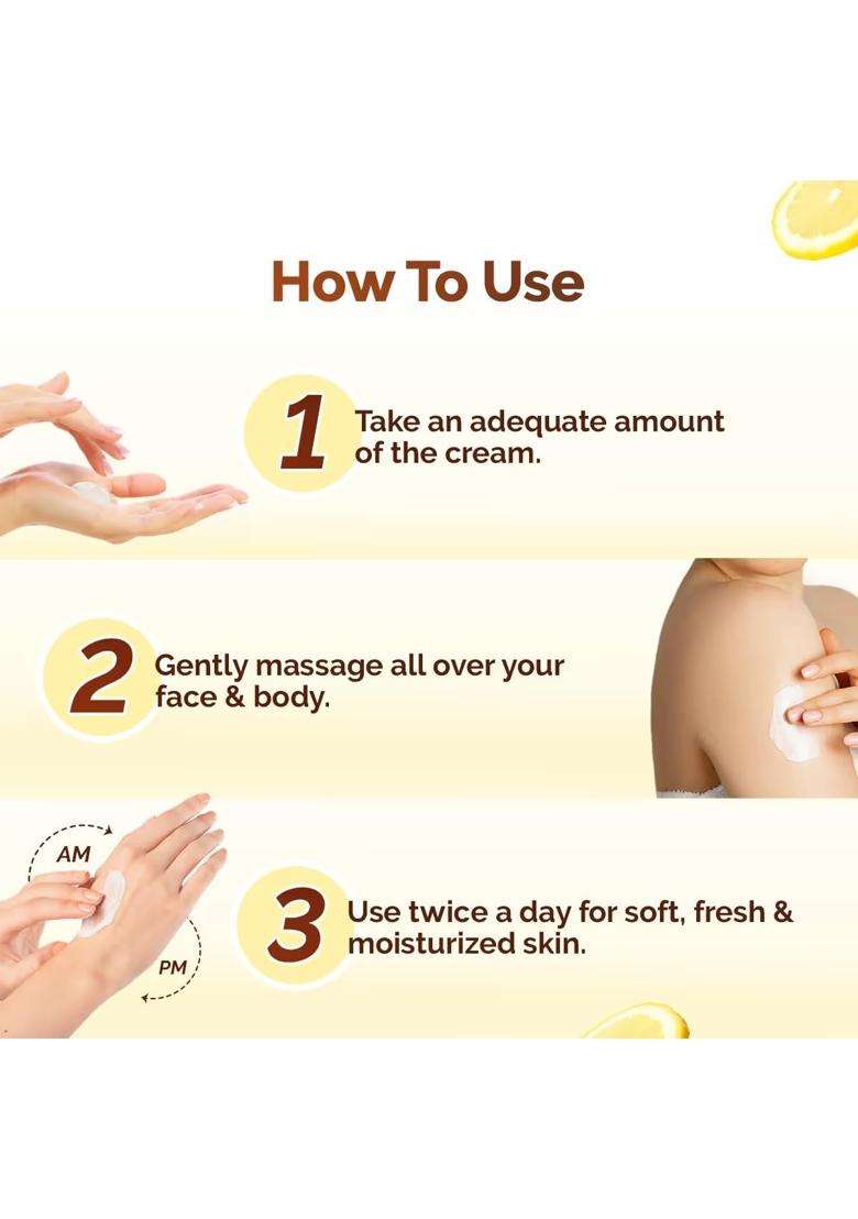 Mamaearth Vitamin C Daily Glow Light Moisturizing Cream with Turmeric & Vitamin C for Skin Brightening 50 g | 24 Hrs Long-lasting Moisturization - Indya