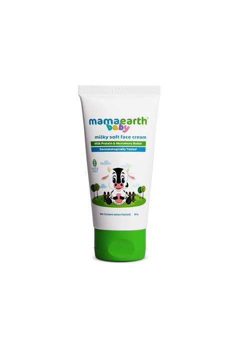 Mamaearth Milky Soft Natural Baby Face Cream for Babies, For All Skin Types 60 g
